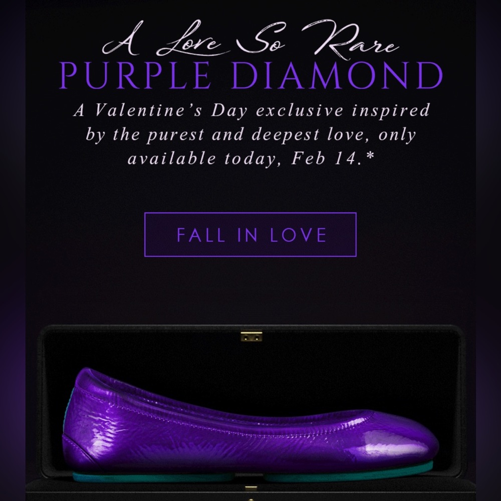MAKE AN OFFER! BNIB Purple Diamond Tieks, size 9!